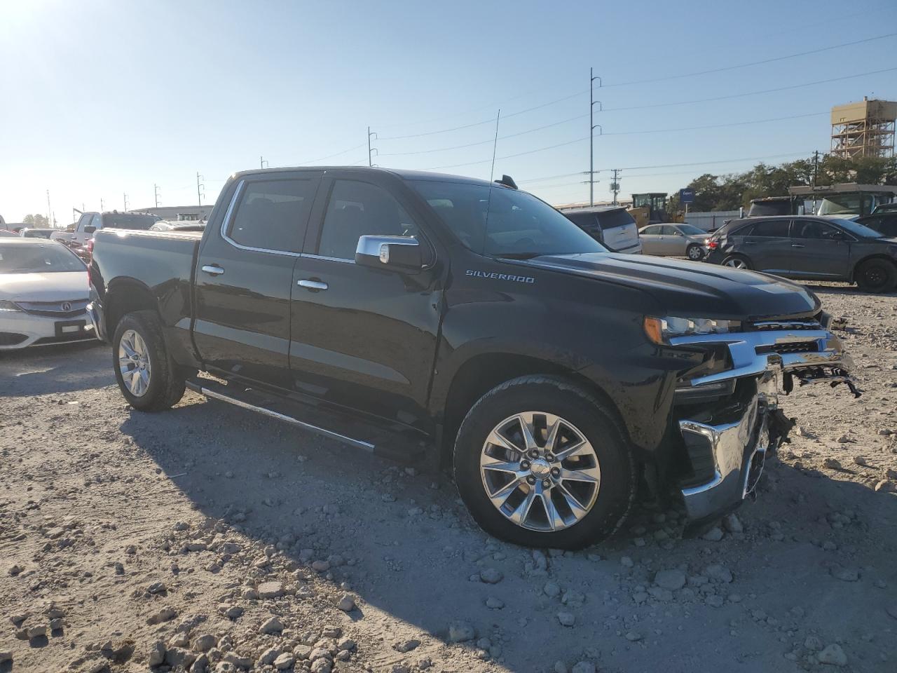 2020 Chevrolet Silverado VIN 3GCPWEED1LG328663 Copart auction photo, front end / side damage thumbnail 4