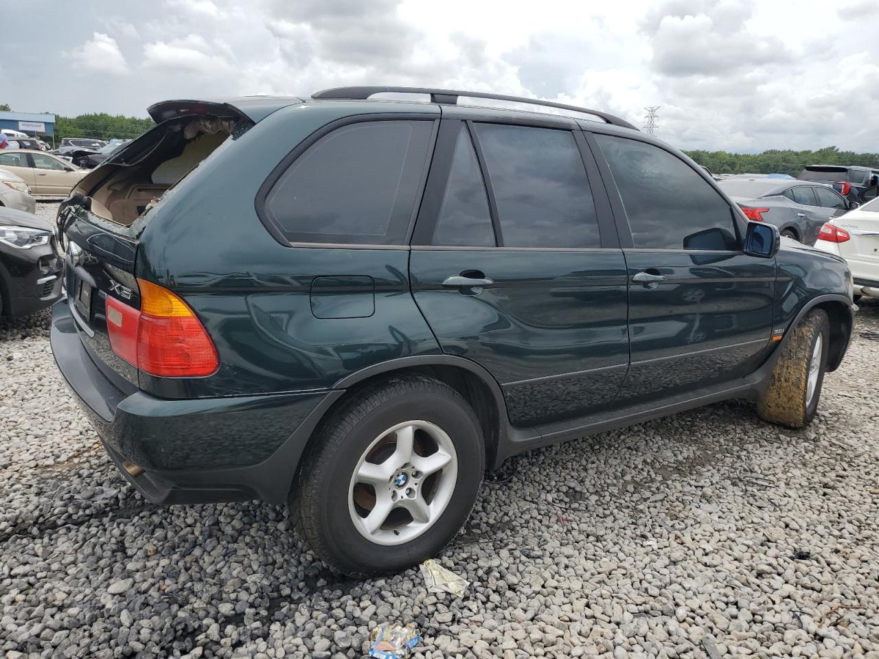 2002 BMW X5 VIN 5UXFA53522LP43142 Copart auction photo, burn - interior damage thumbnail 3