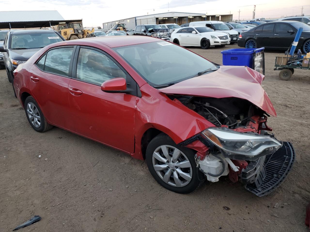 2014 Toyota Corolla VIN 2T1BURHE0EC134747 Copart auction photo, front end damage thumbnail 4