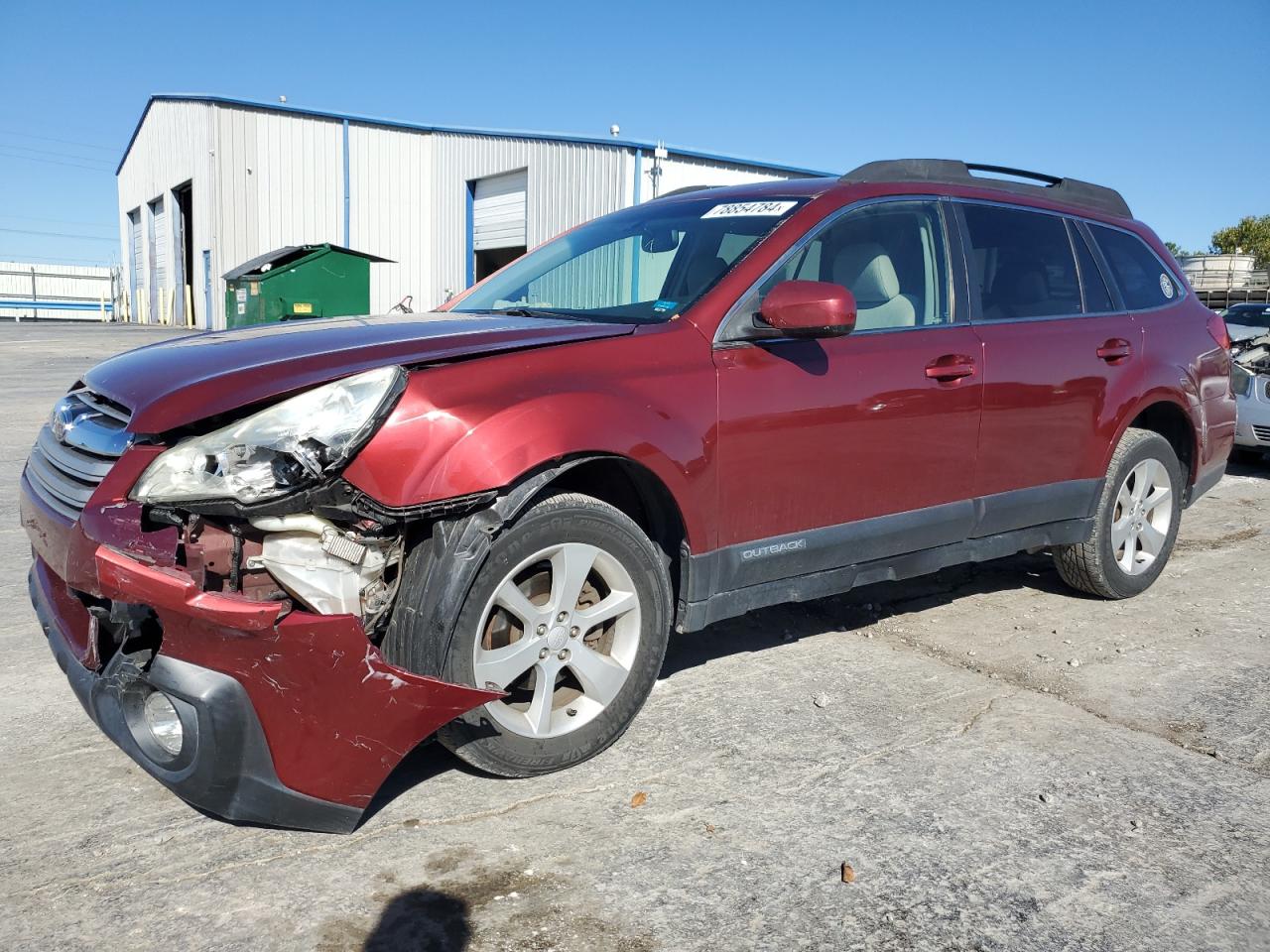 2013 Subaru Outback VIN 4S4BRBCC8D3209762