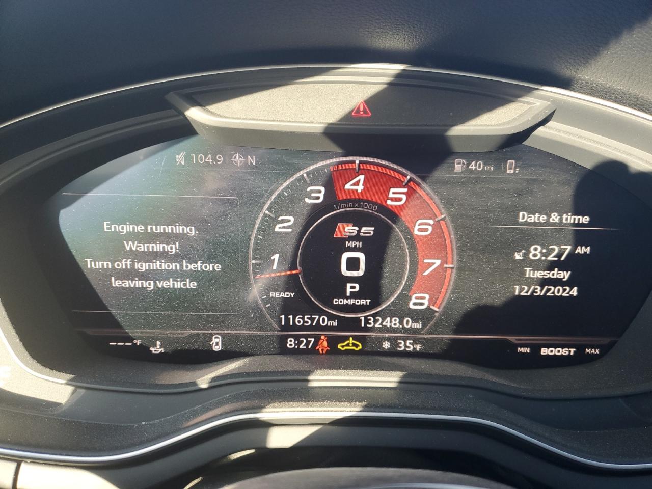 2018 Audi RS5 VIN WAUP4AF52JA001347 Copart auction photo, front end damage thumbnail 9