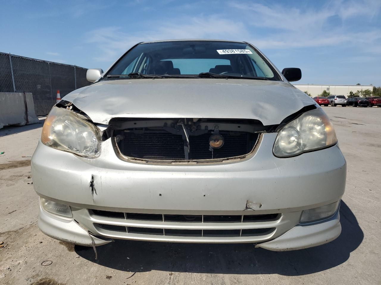 2003 Toyota Corolla VIN 2T1BR32E13C156051 Copart auction photo, front end / rear end damage thumbnail 5