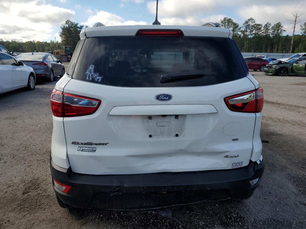 2018 Ford EcoSport VIN MAJ6P1UL4JC188026 Copart auction photo, rear end damage thumbnail 6
