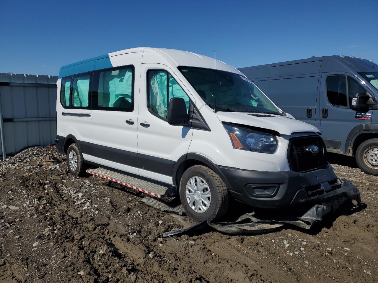 2023 Ford Transit VIN 1FDAX2C84PKA72018 Copart auction photo, front end damage thumbnail 4