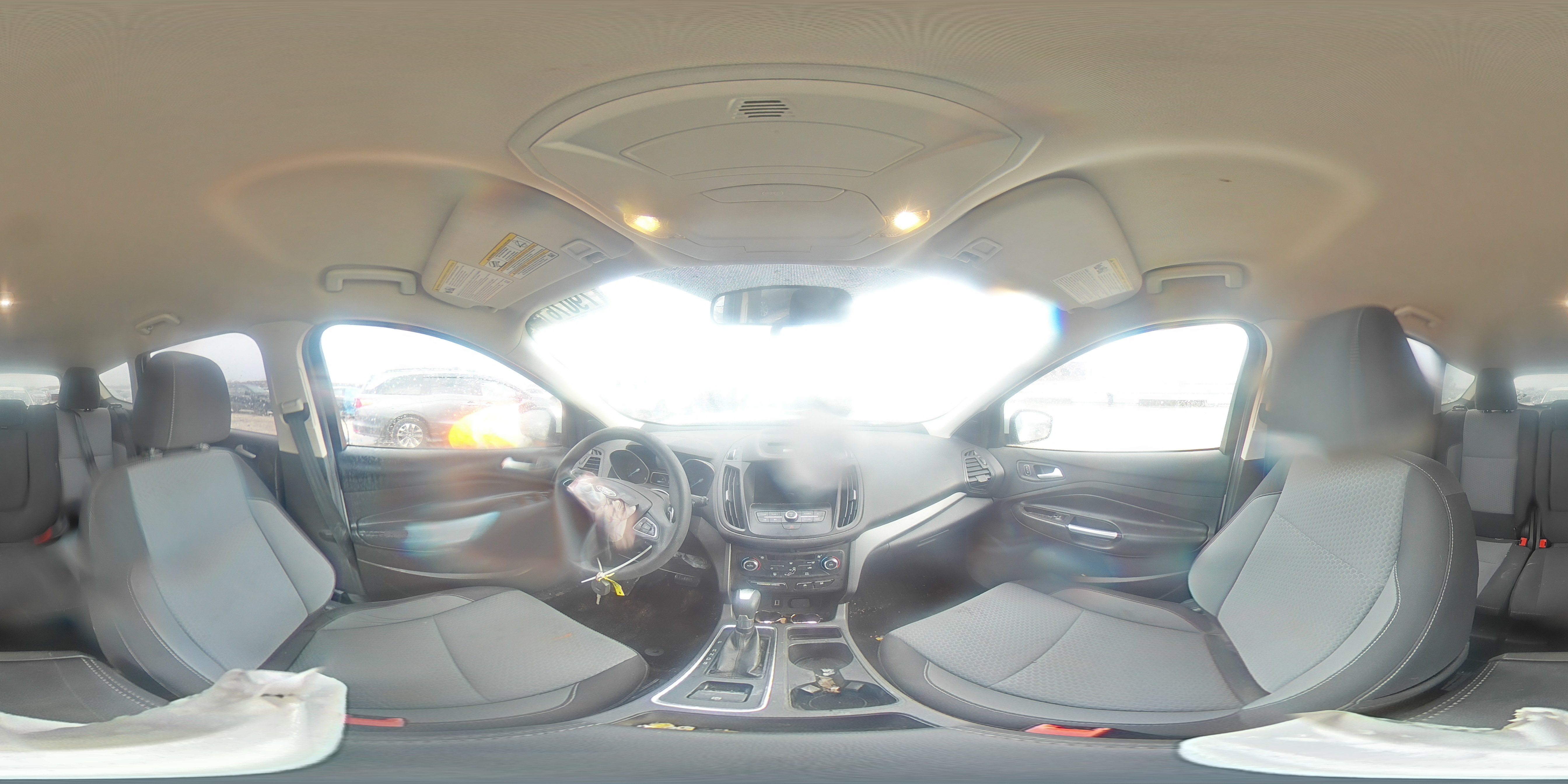 2017 Ford Escape VIN 1FMCU0GD7HUD09068 Copart auction photo, front end damage thumbnail 14