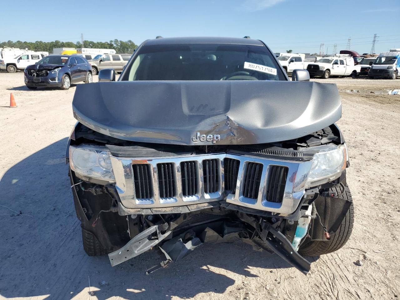 2013 Jeep Grand Cherokee VIN 1C4RJEAG5DC537951 Copart auction photo, front end damage thumbnail 5