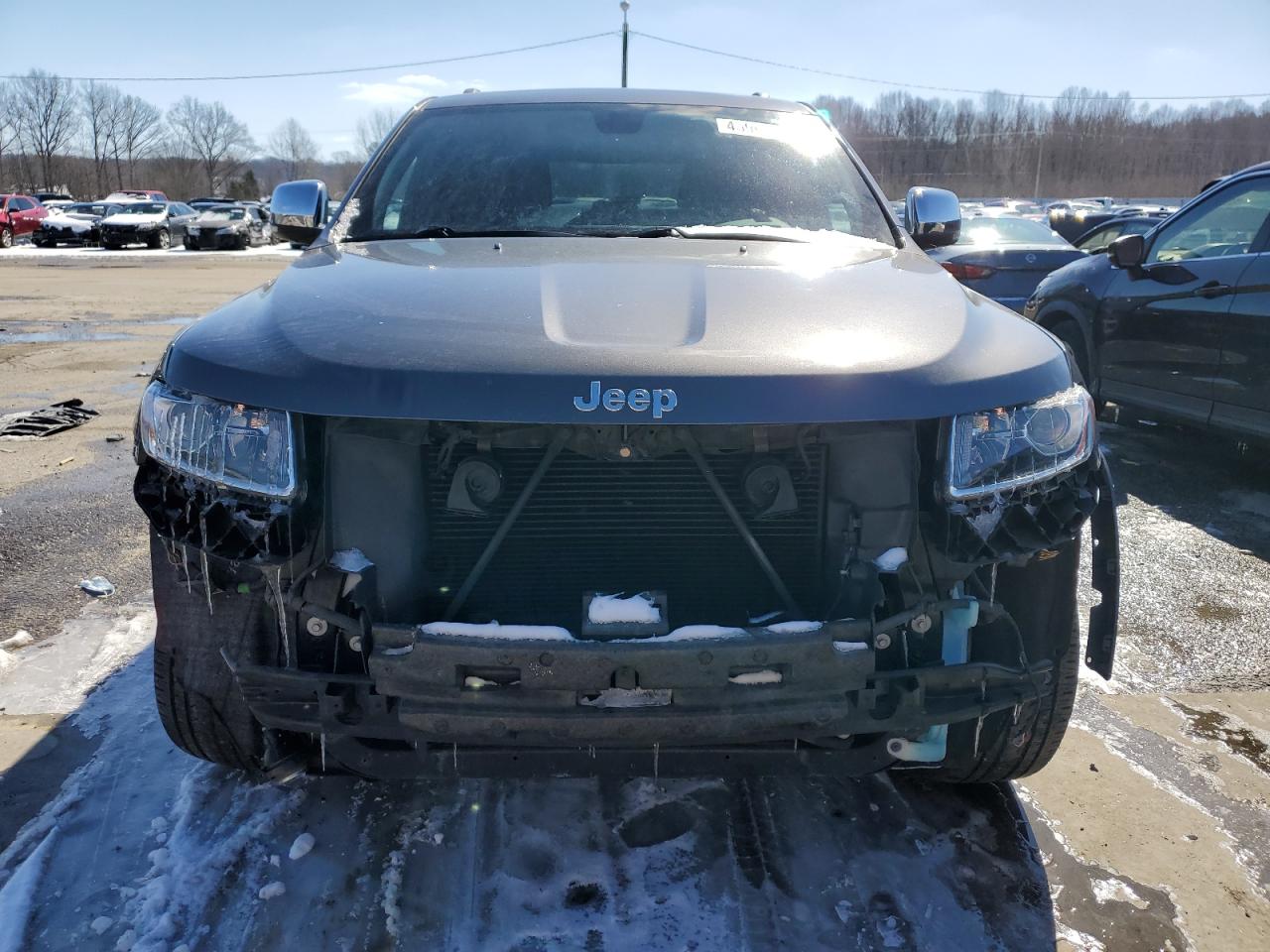 2014 Jeep Grand Cherokee VIN 1C4RJFBG3EC431116 Copart auction photo, front end damage thumbnail 5
