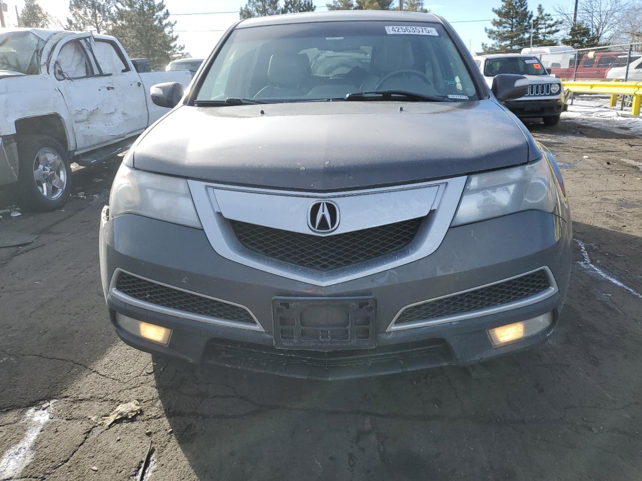 2012 Acura MDX VIN 2HNYD2H38CH536318 Copart auction photo, rear end / front end damage thumbnail 5