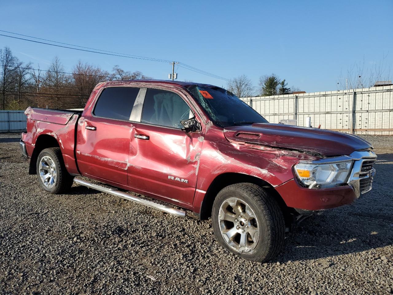 2019 RAM 1500 VIN 1C6SRFFTXKN699198 Copart auction photo, rollover damage thumbnail 4