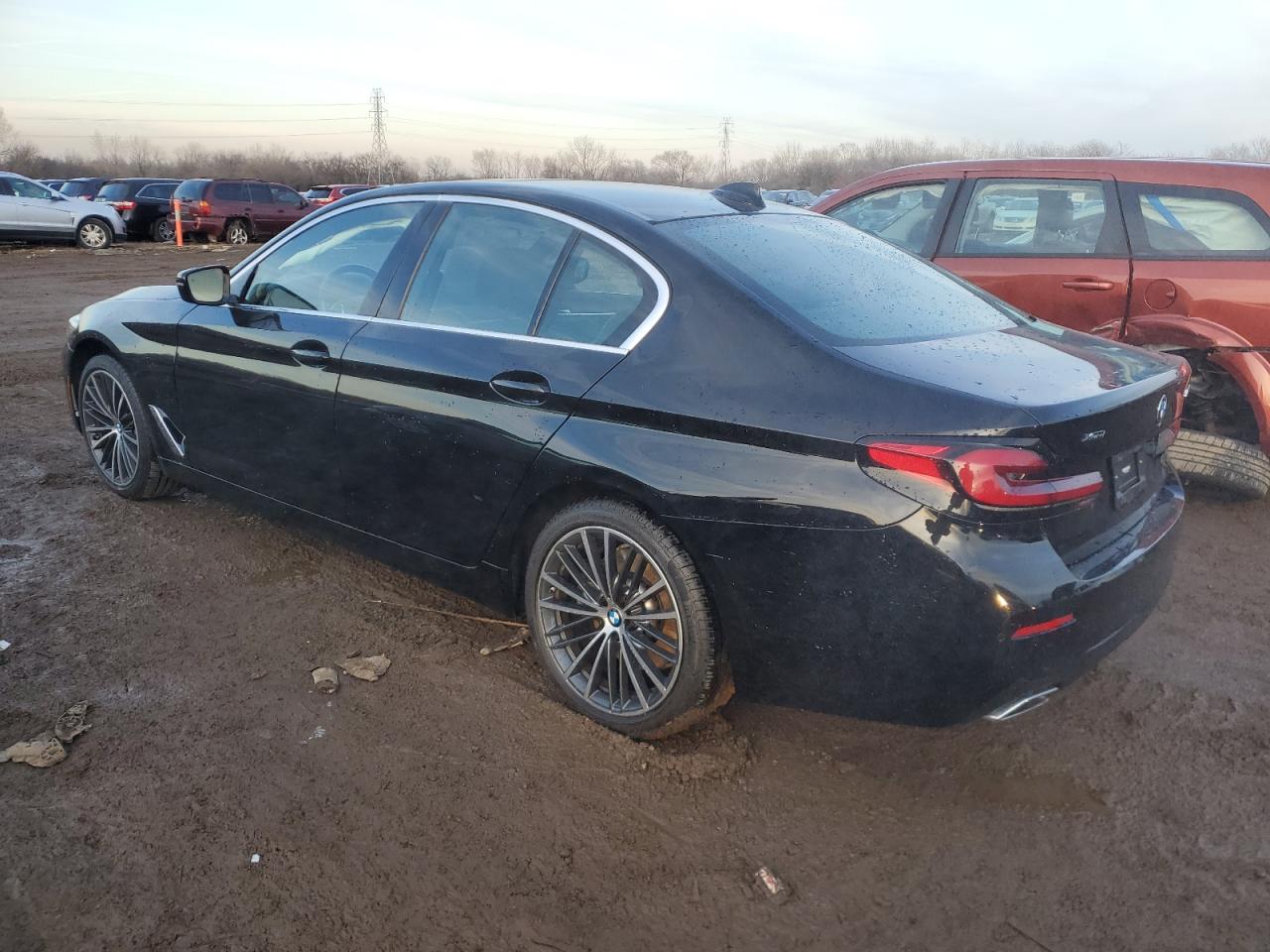 2022 BMW 5er VIN WBA73BJ04NWX56724 Copart auction photo, side damage thumbnail 2