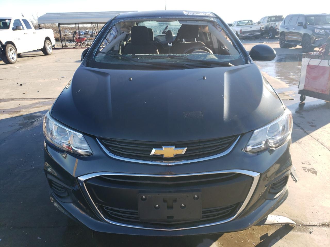 2018 Chevrolet Sonic VIN 1G1JD5SH0J4105892 Copart auction photo, side damage thumbnail 5