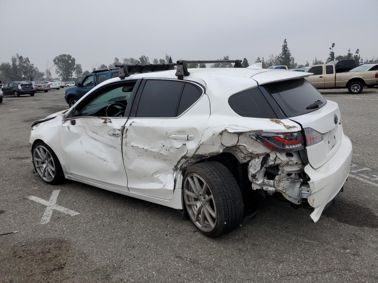 2015 Lexus CT VIN JTHKD5BH4F2231654 Copart auction photo, all over damage thumbnail 2