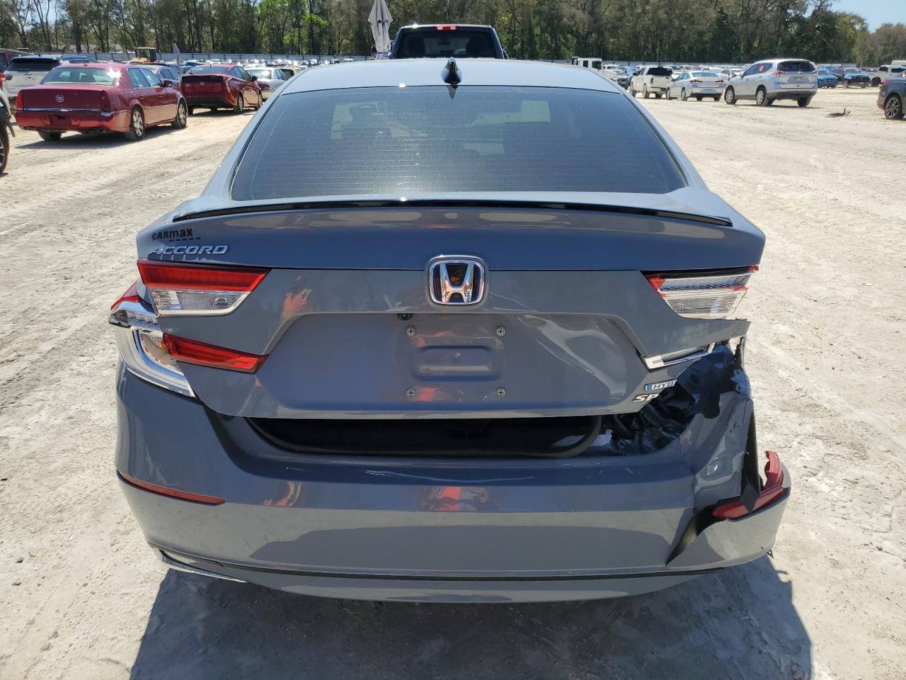 2022 Honda Accord VIN 1HGCV3F21NA029115 Copart auction photo, rear end / minor dent/scratches damage thumbnail 6