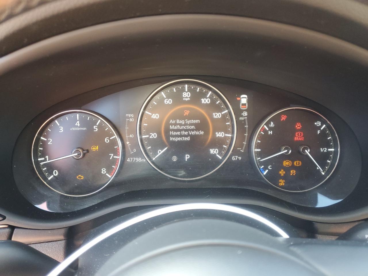2021 Mazda 3 VIN 3MZBPACL9MM254953 Copart auction photo, rear end damage thumbnail 9