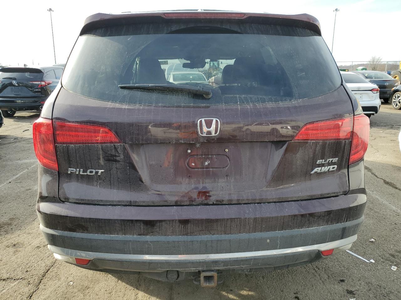 2017 Honda Pilot VIN 5FNYF6H08HB051039 Copart auction photo, front end damage thumbnail 6