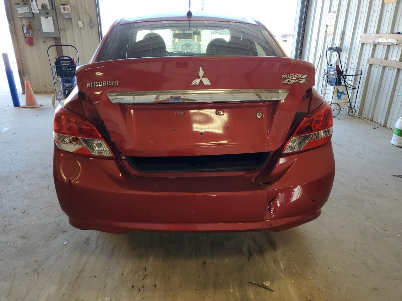 2017 Mitsubishi Mirage VIN ML32F3FJ7HH004782 Copart auction photo, rear end / hail damage thumbnail 6