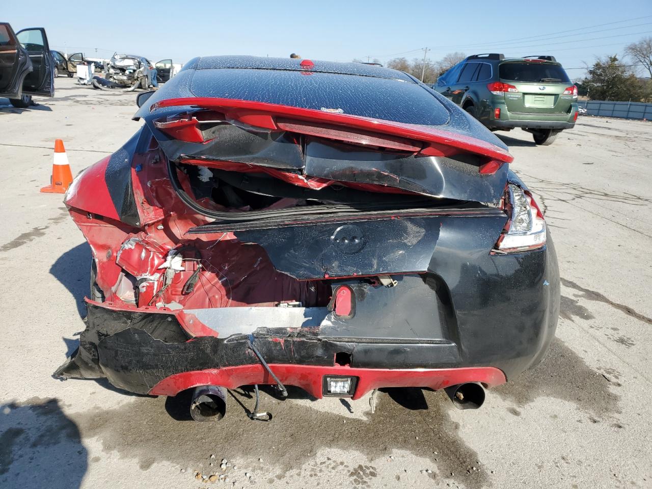 2015 Nissan 370Z VIN JN1AZ4EH9FM443851 Copart auction photo, all over damage thumbnail 6