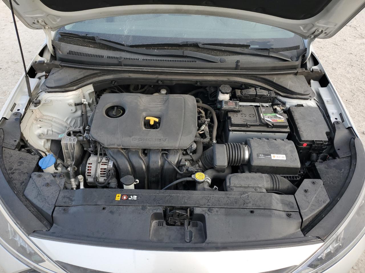 2019 Hyundai Elantra VIN 5NPD84LF7KH407367 Copart auction photo, burn - engine / mechanical damage thumbnail 11