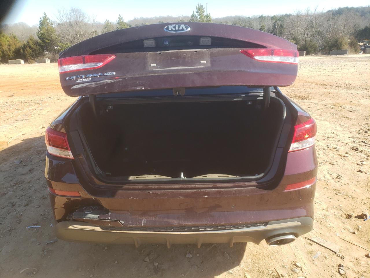 2019 KIA Optima VIN 5XXGT4L33KG337668 Copart auction photo, rear end damage thumbnail 6