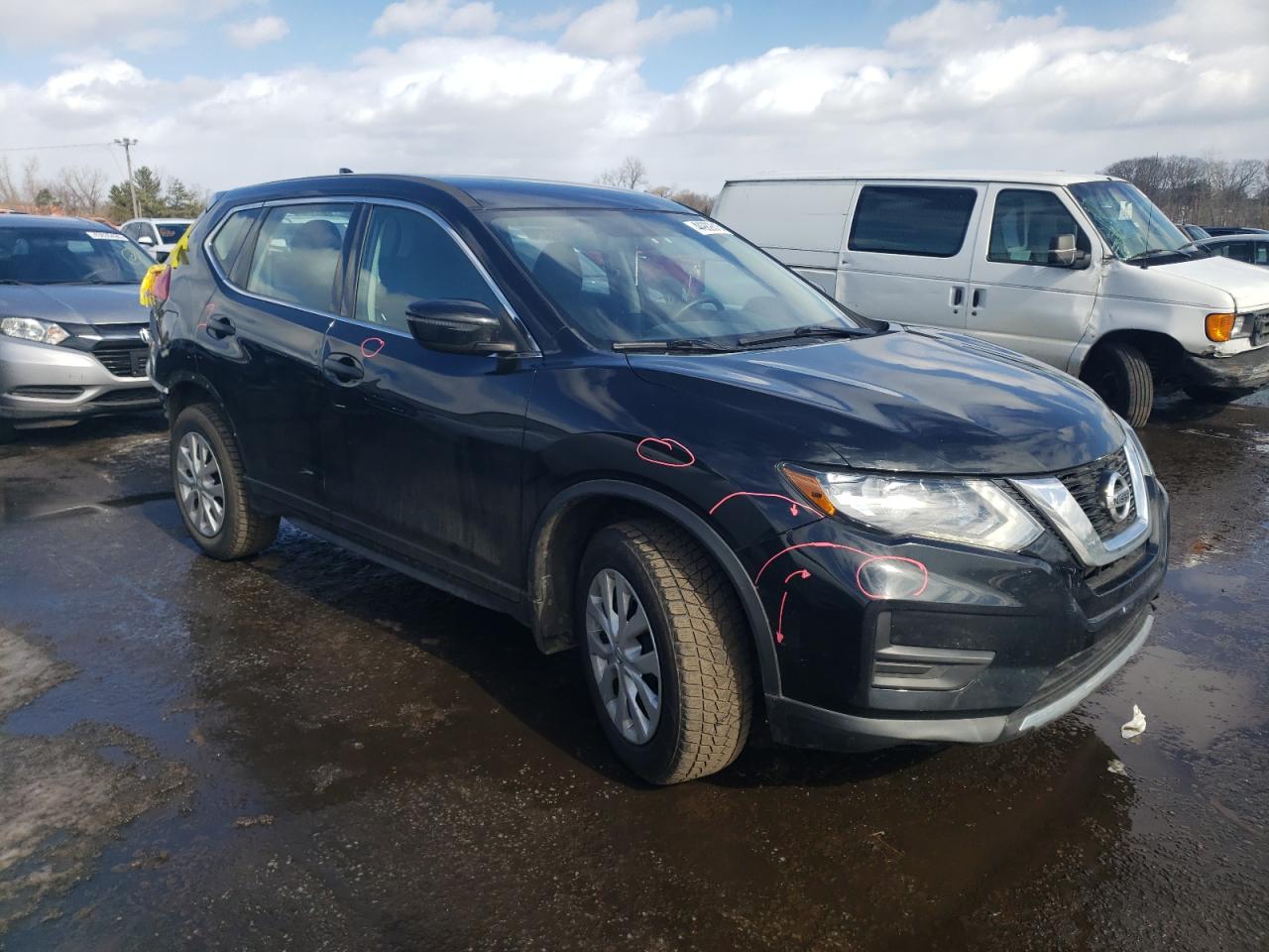 2017 Nissan Rogue VIN 5N1AT2MV4HC741013 Copart auction photo, minor dent/scratches / rear end damage thumbnail 4