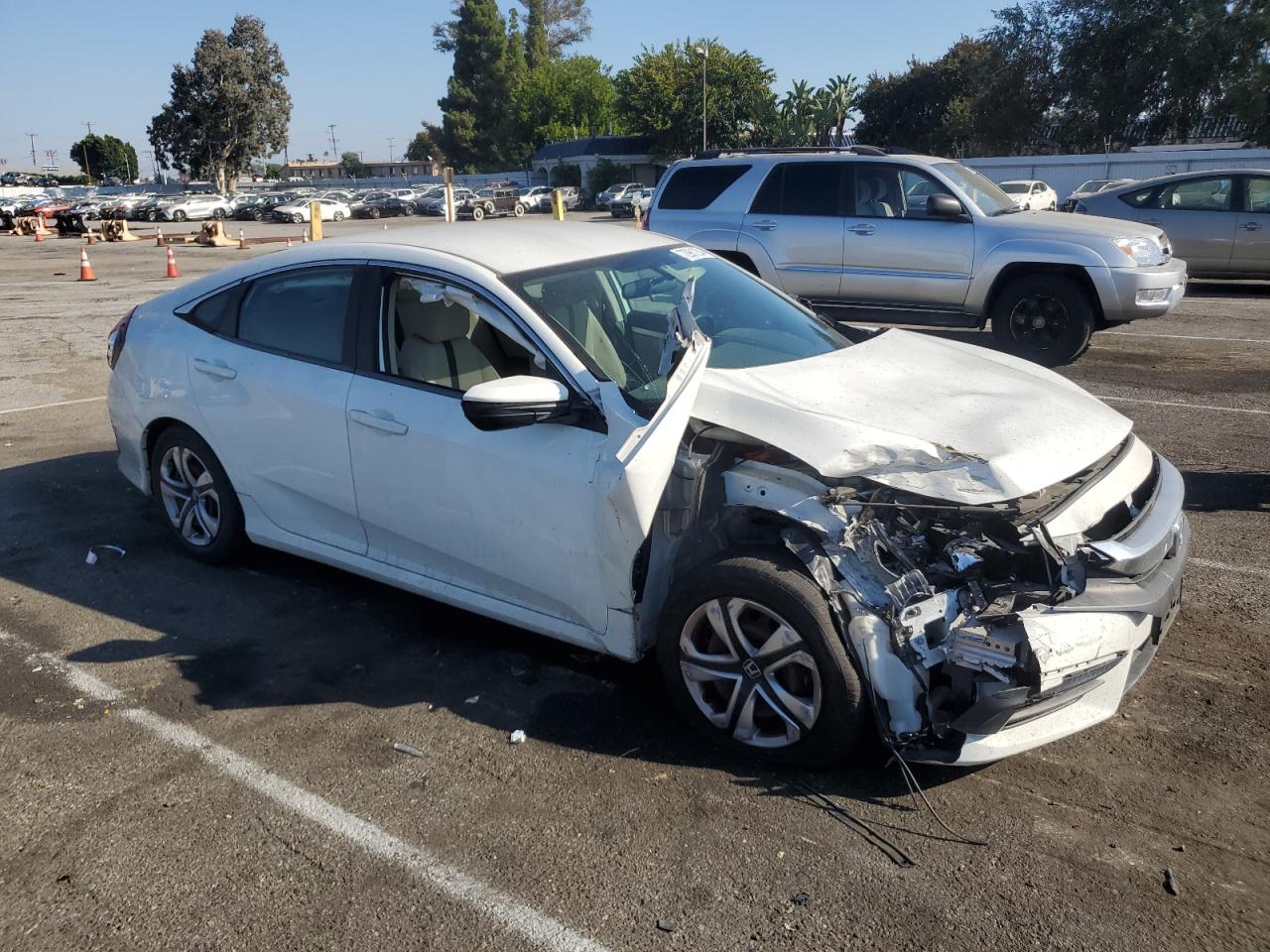2016 Honda Civic VIN 19XFC2F54GE246616 Copart auction photo, front end damage thumbnail 4
