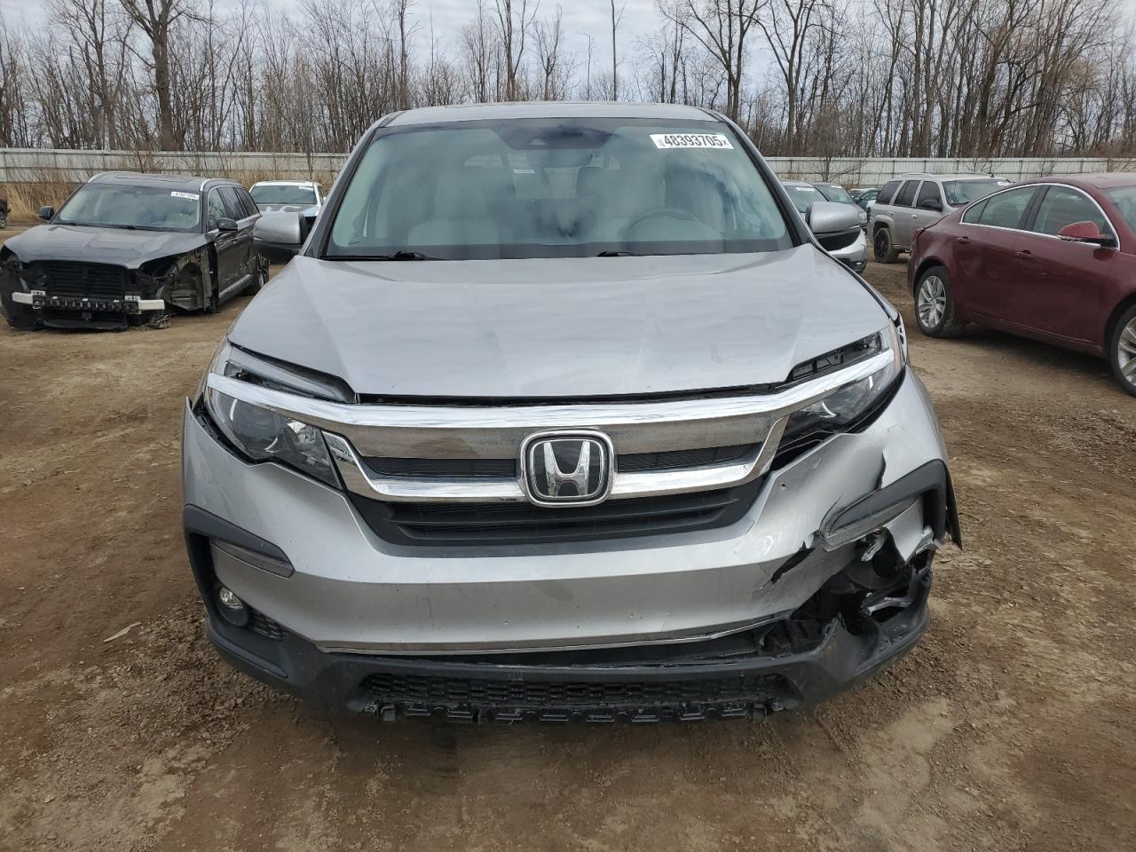 2021 Honda Pilot VIN 5FNYF6H5XMB102899 Copart auction photo, front end / side damage thumbnail 5