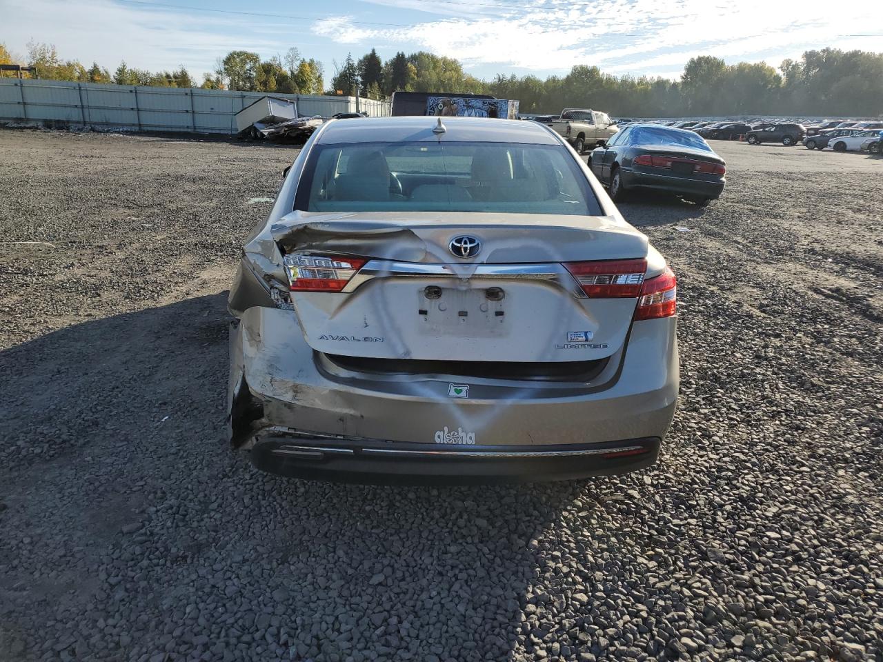 2015 Toyota Avalon VIN 4T1BD1EB1FU047659 Copart auction photo, rear end damage thumbnail 6