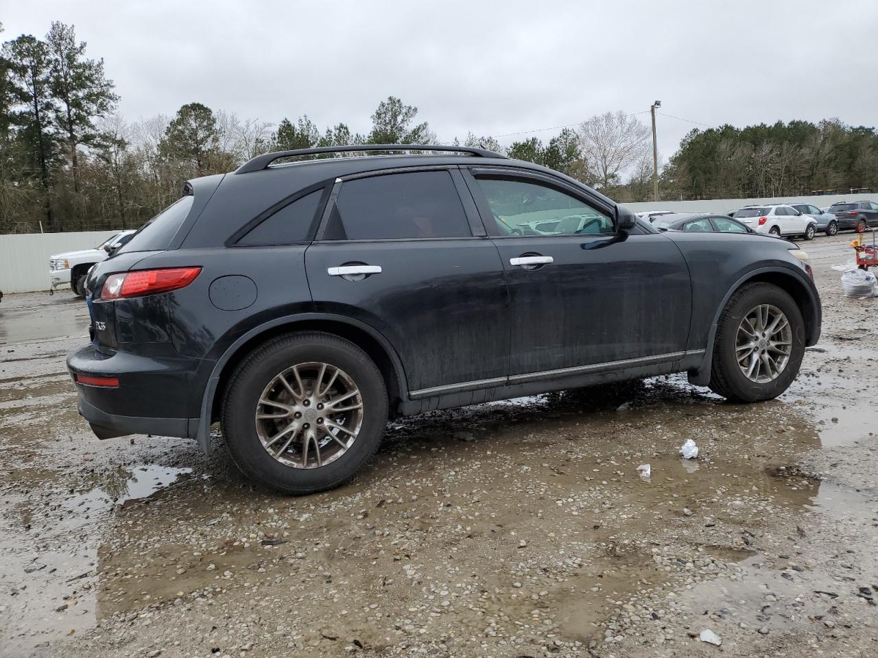 2005 Infiniti FX VIN JNRAS08U55X109834 Copart auction photo, rear end damage thumbnail 3