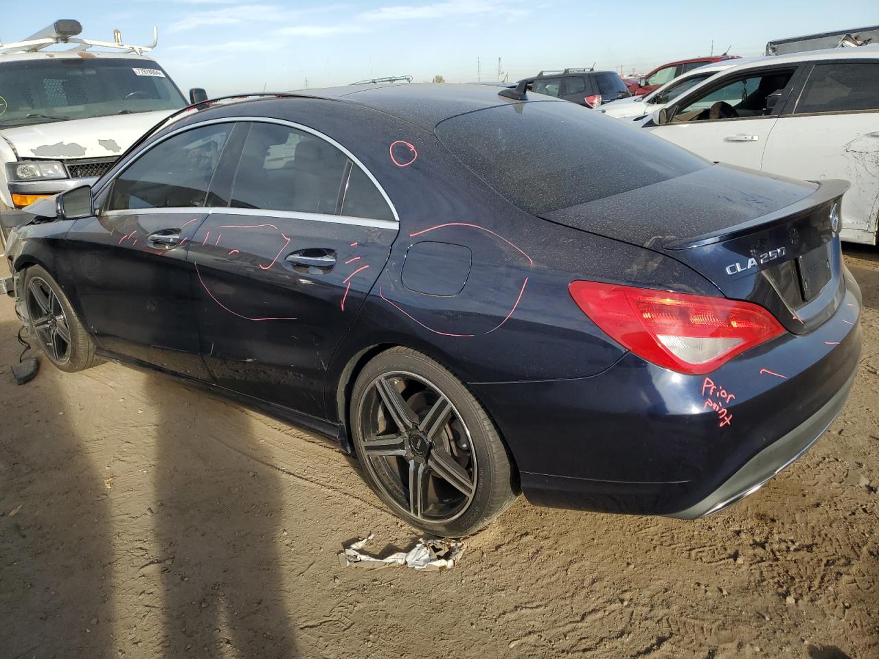 2017 Mercedes-Benz CLA-klasse VIN WDDSJ4GB9HN438167 Copart auction photo, front end / all over damage thumbnail 2