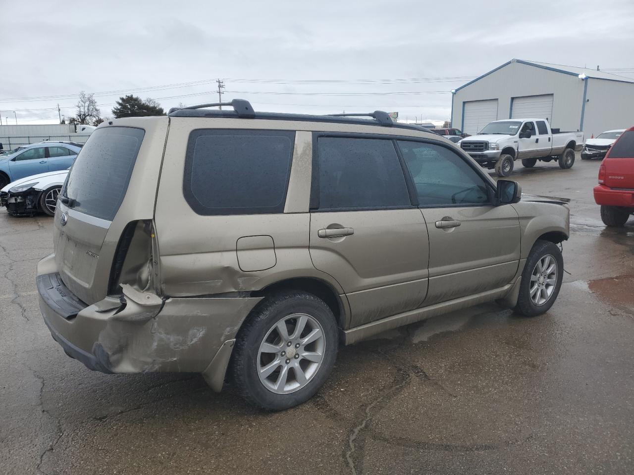 2008 Subaru Forester VIN JF1SG65628H704627 Copart auction photo, front end / rear end damage thumbnail 3