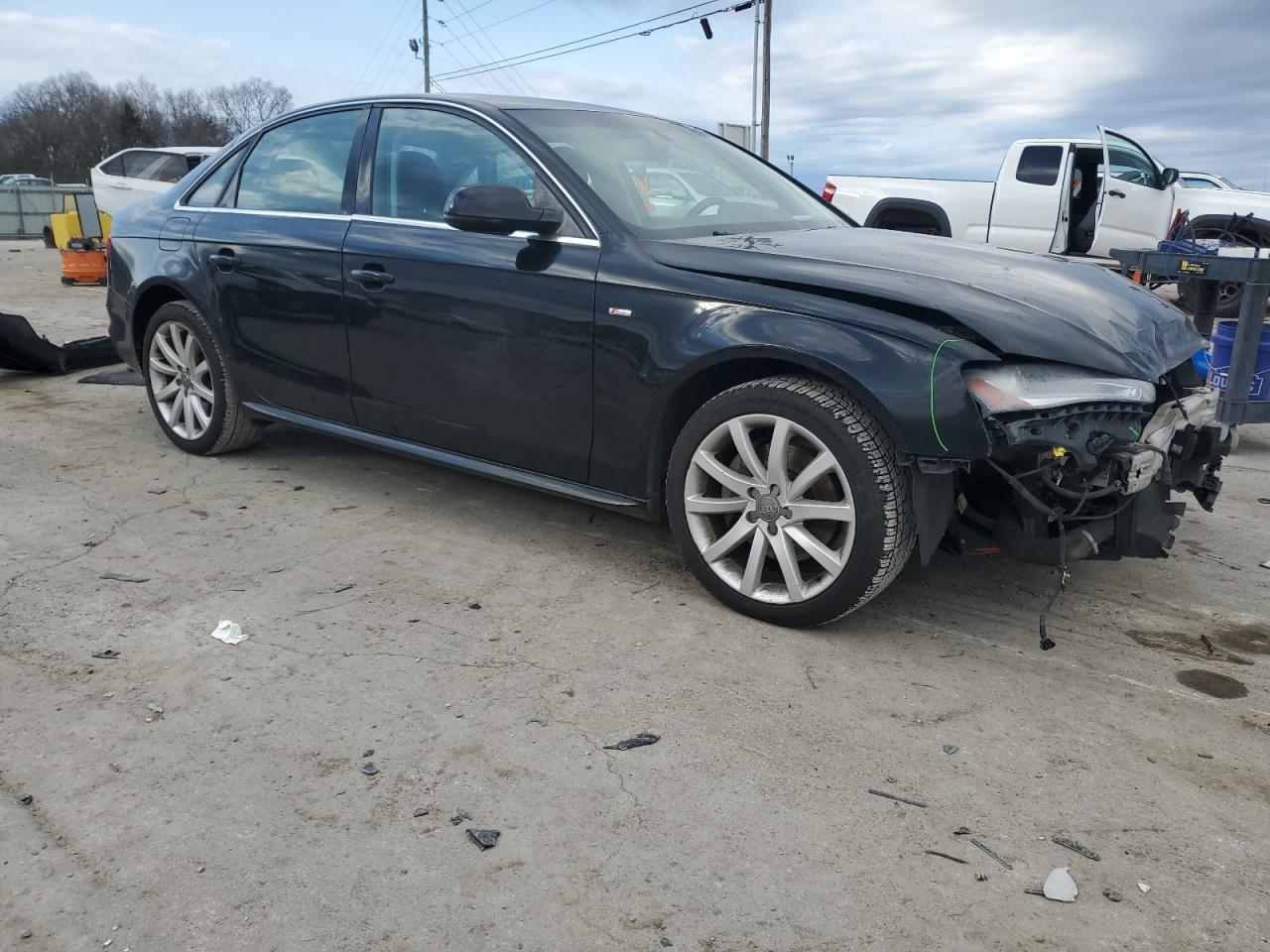 2014 Audi A4 VIN WAUAFAFL8EN015346 Copart auction photo, front end damage thumbnail 4