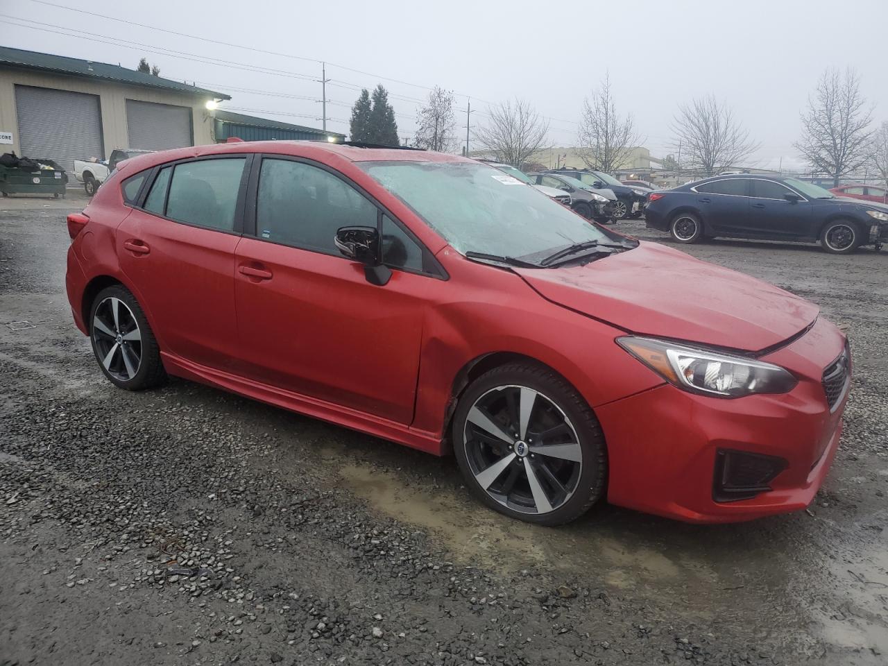 2017 Subaru Impreza VIN 4S3GTAM67H3719878 Copart auction photo, top/roof / front end damage thumbnail 4