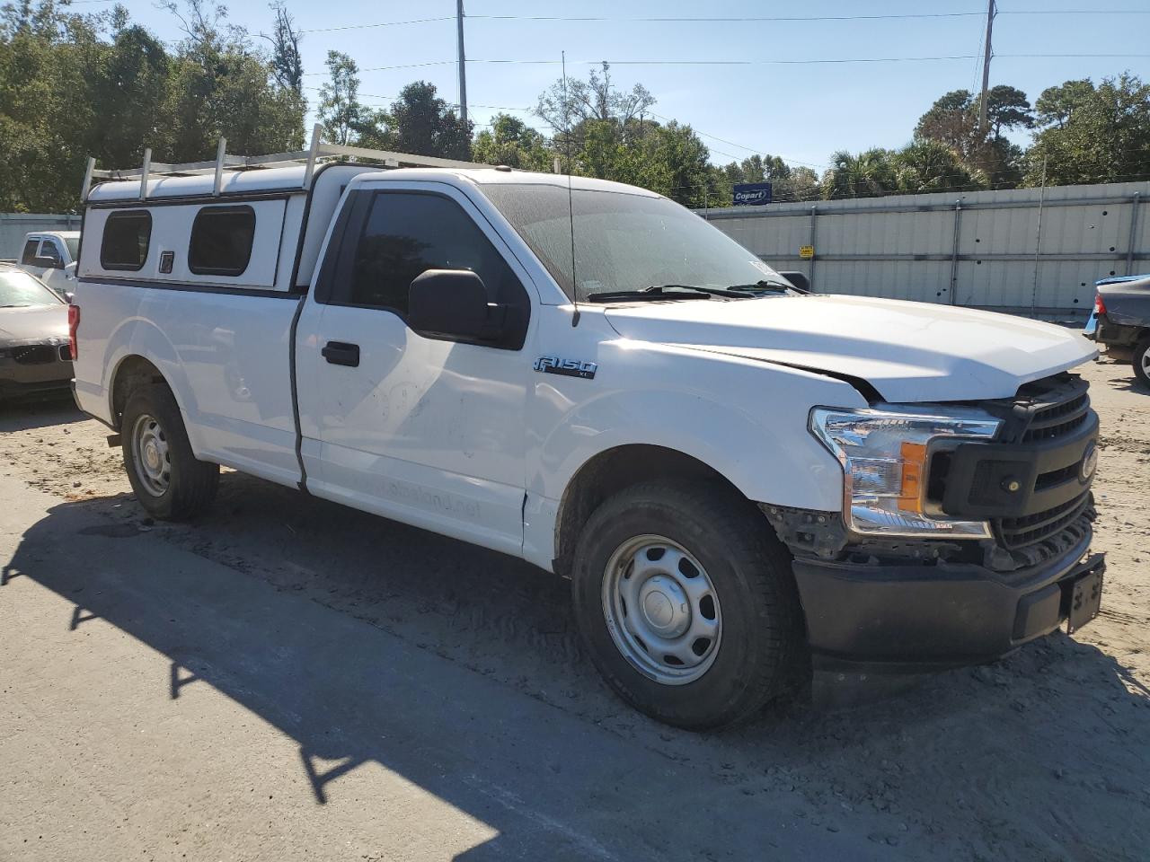 2018 Ford F-150 VIN 1FTMF1CP7JKD93953 Copart auction photo, front end / side damage thumbnail 4