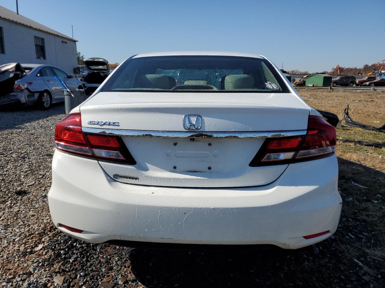 2014 Honda Civic VIN 19XFB2F55EE205539 Copart auction photo, front end / side damage thumbnail 6