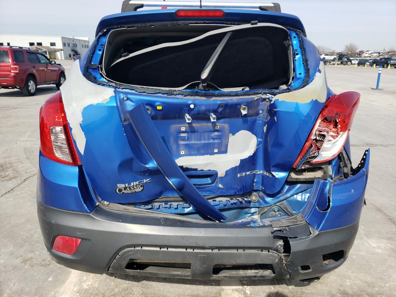 2015 Buick Encore VIN KL4CJASBXFB254627 Copart auction photo, rear end damage thumbnail 6