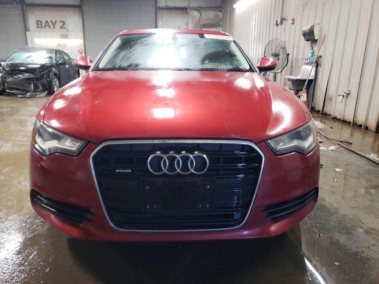 2014 Audi A6 VIN WAUGFAFC2EN020293 Copart auction photo, front end / side damage thumbnail 5