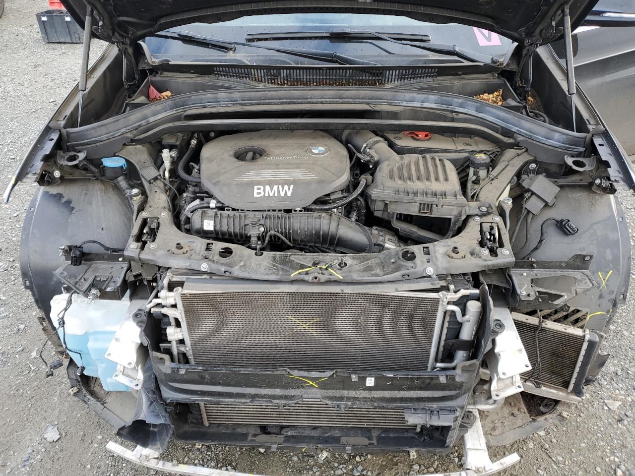 2017 BMW X1 VIN WBXHT3C30H5F86169 Copart auction photo, front end damage thumbnail 12