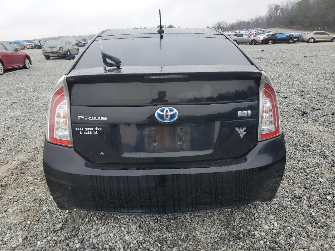 2012 Toyota Prius VIN JTDKN3DU3C5494838 Copart auction photo, front end damage thumbnail 6