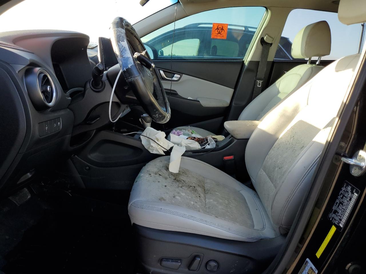 2022 Hyundai Kona VIN KM8K53A32NU922902 Copart auction photo, water/flood damage thumbnail 6