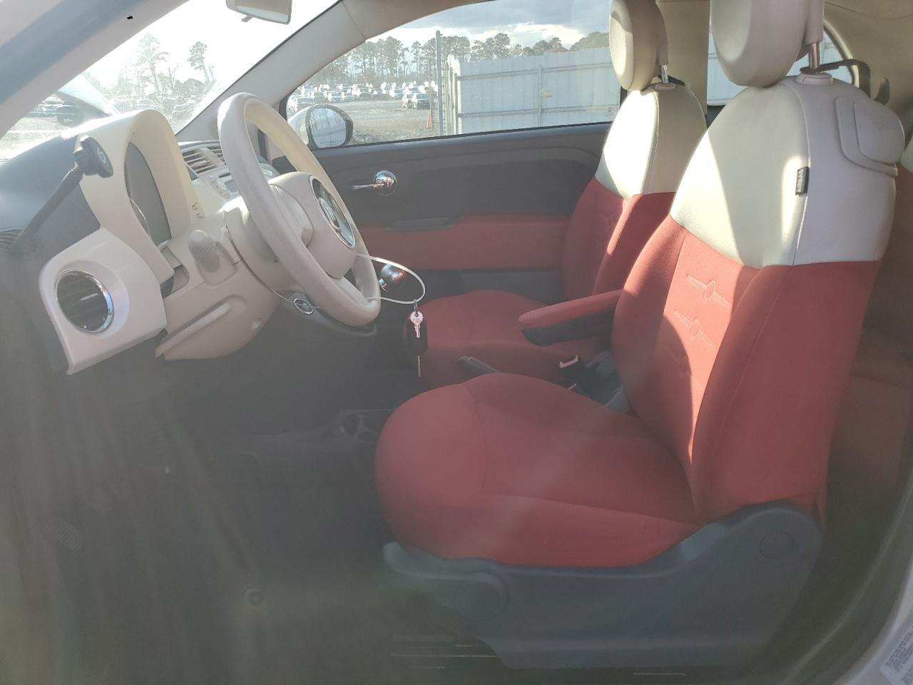 2012 Fiat 500 VIN 3C3CFFDR1CT119436 Copart auction photo, front end / side damage thumbnail 7