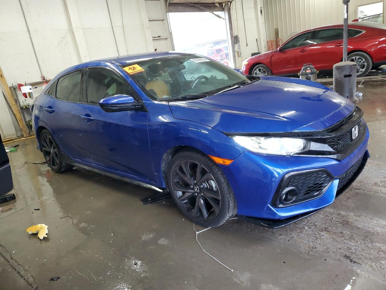2018 Honda Civic VIN SHHFK7G47JU210649 Copart auction photo, vandalism damage thumbnail 4