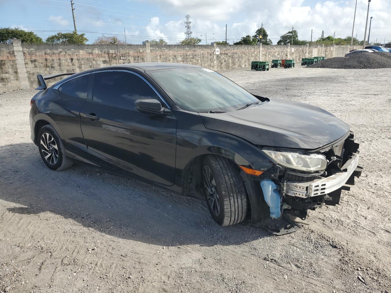 2017 Honda Civic VIN 2HGFC4B53HH304210 Copart auction photo, front end / side damage thumbnail 4