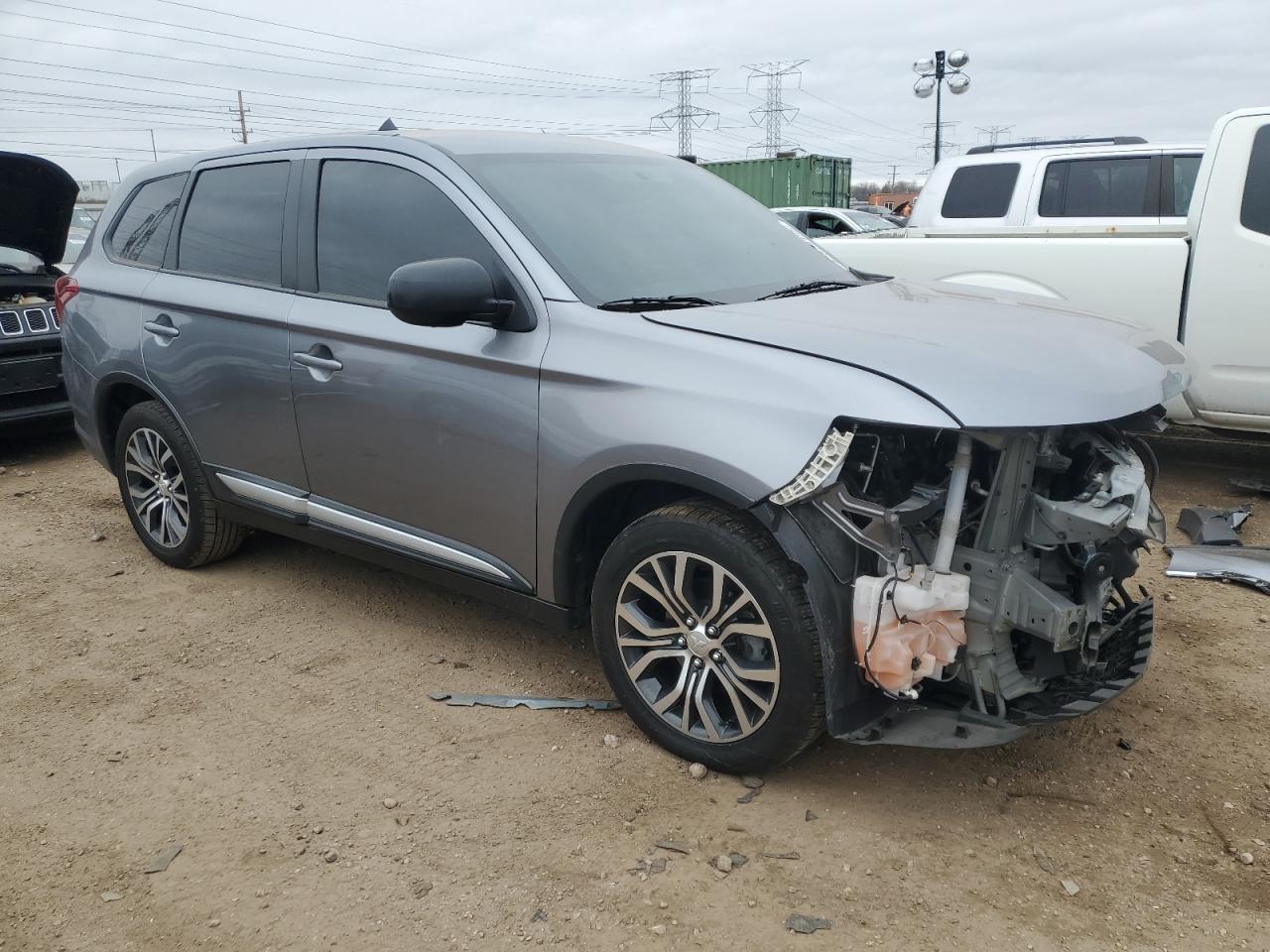 2018 Mitsubishi Outlander VIN JA4AZ3A35JZ038965 Copart auction photo, front end / rear end damage thumbnail 4