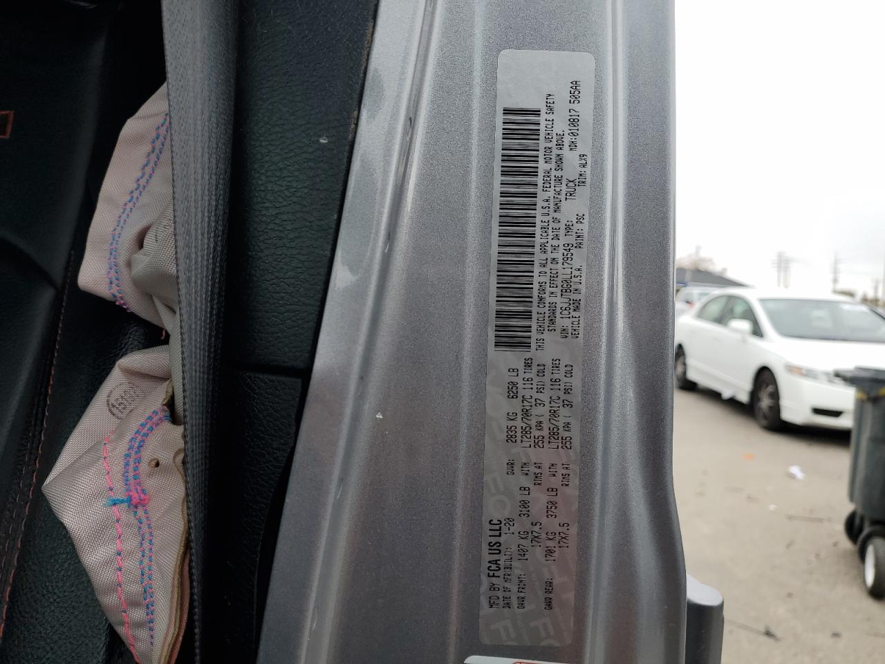 2020 Jeep Gladiator VIN 1C6JJTBG0LL179549 Copart auction photo, undercarriage / mechanical damage thumbnail 12