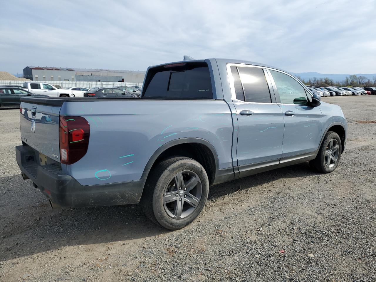 2023 Honda Ridgeline VIN 5FPYK3F58PB031033 Copart auction photo, minor dent/scratches damage thumbnail 3