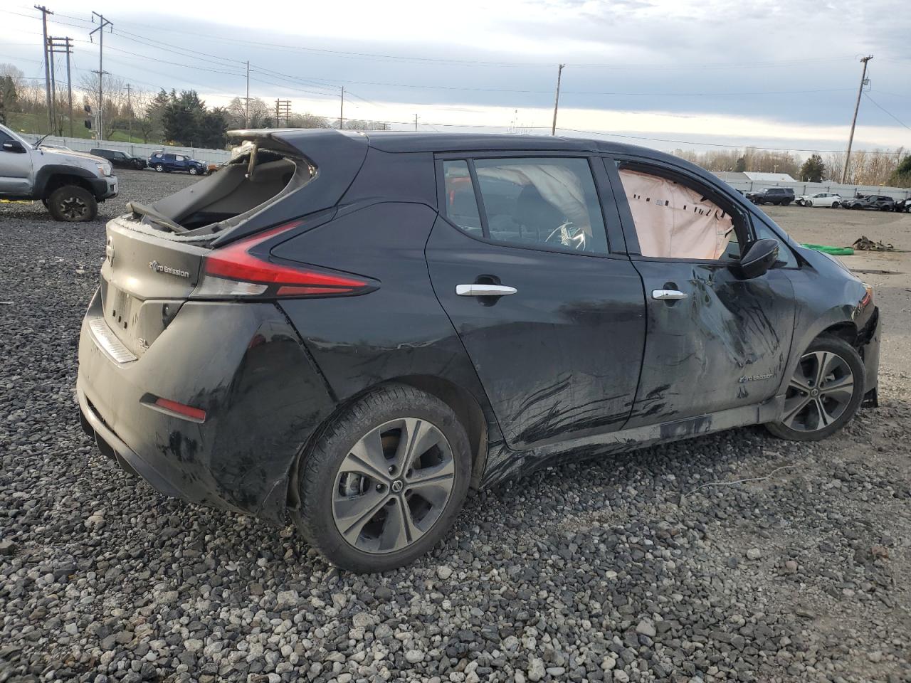 2019 Nissan Leaf VIN 1N4BZ1CP3KC320272 Copart auction photo, top/roof / all over damage thumbnail 3