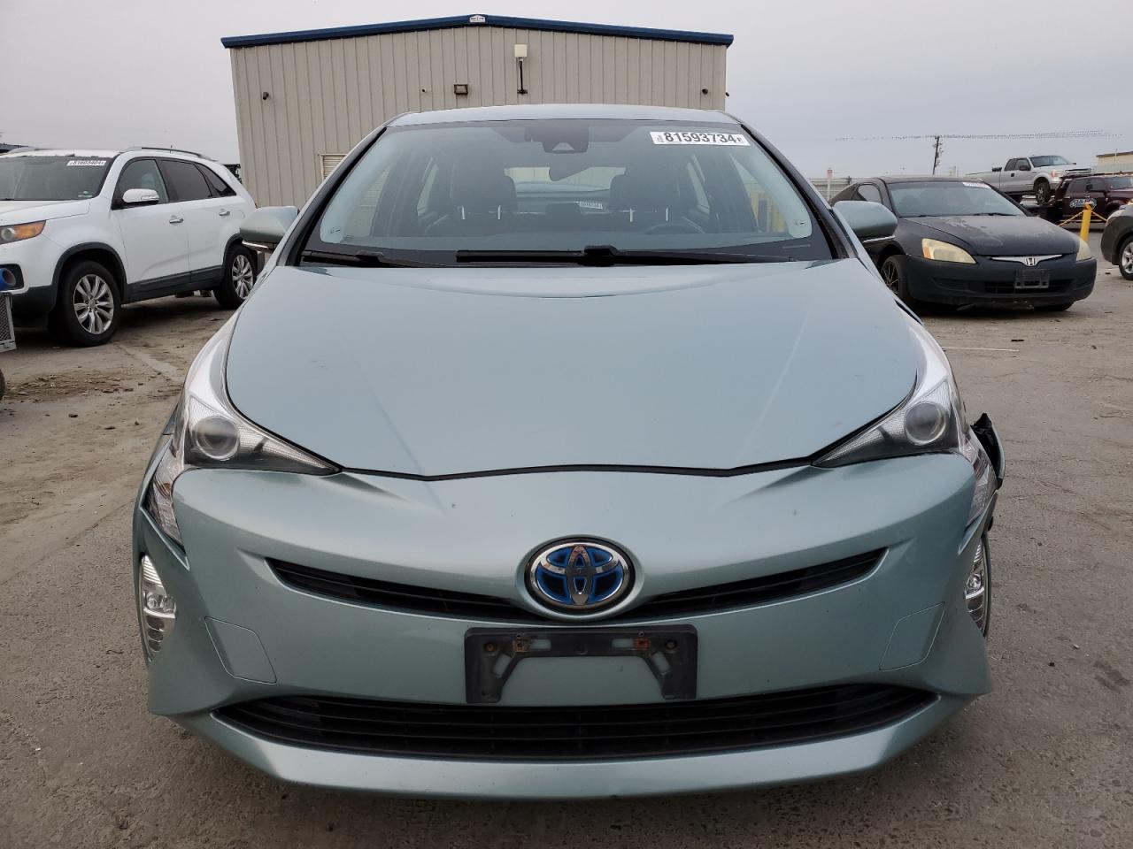 2017 Toyota Prius VIN JTDKARFU4H3533662 Copart auction photo, front end / undercarriage damage thumbnail 5
