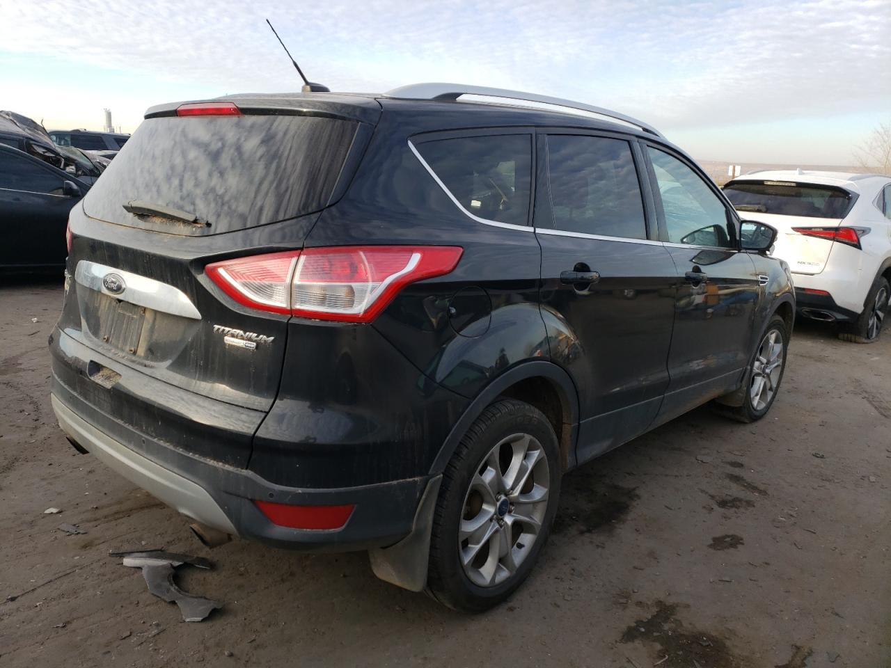 2014 Ford Escape VIN 1FMCU9J98EUD80297 Copart auction photo, front end damage thumbnail 3