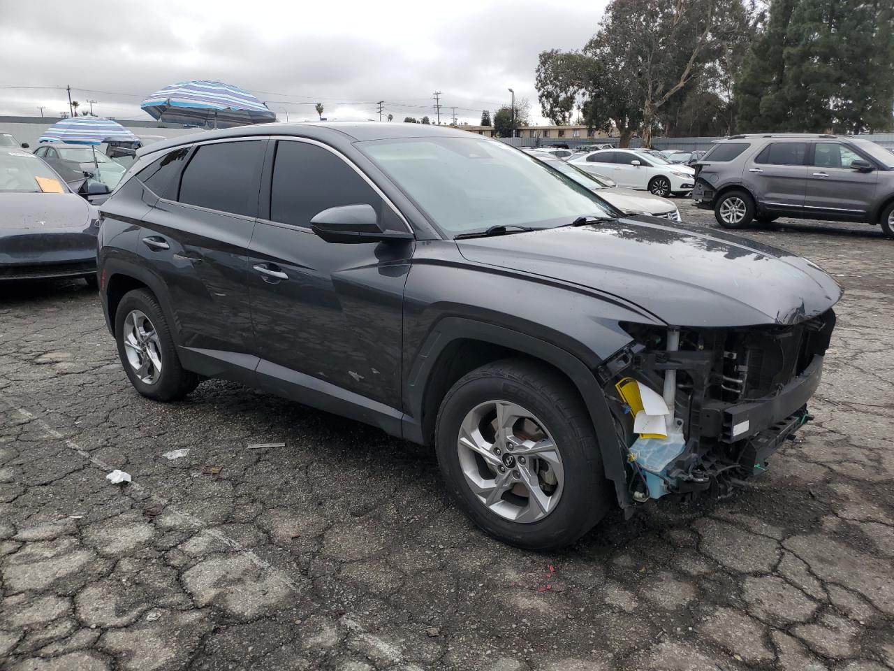 2022 Hyundai Tucson VIN 5NMJA3AE8NH008402 Copart auction photo, front end / minor dent/scratches damage thumbnail 4