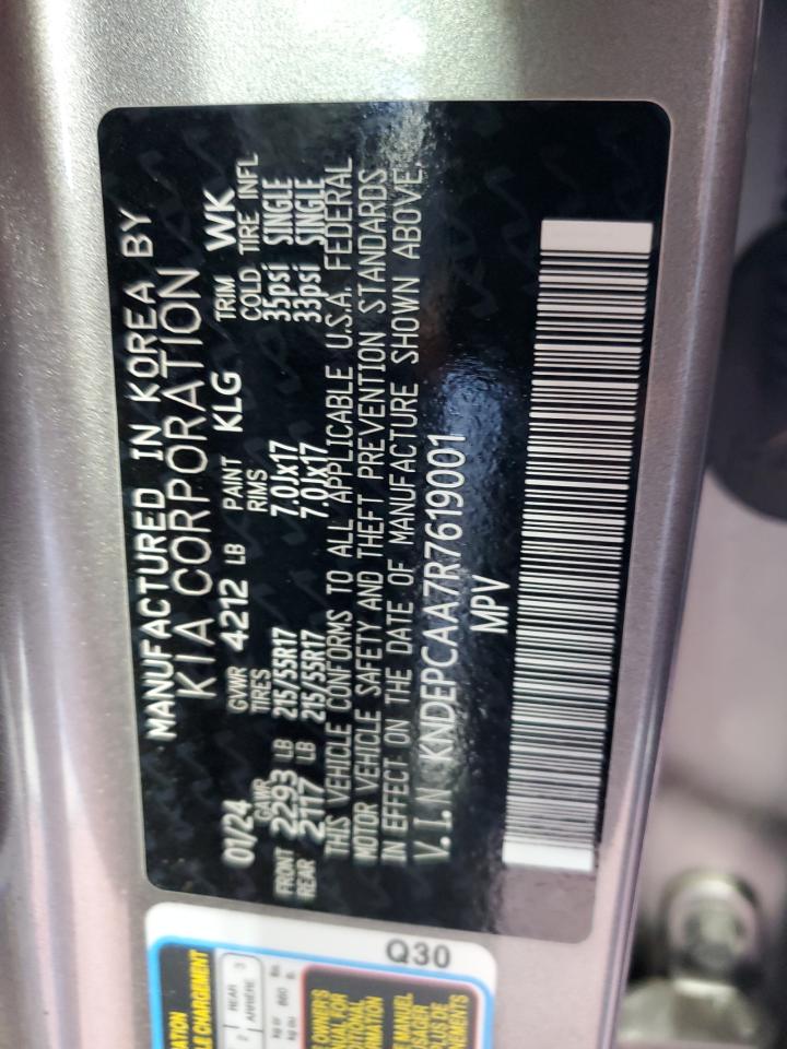 2024 KIA Seltos VIN KNDEPCAA7R7619001 Copart auction photo, burn - engine / front end damage thumbnail 13